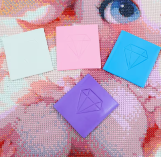 Preview: Diamond Painting Weisser Wachs Diamantton